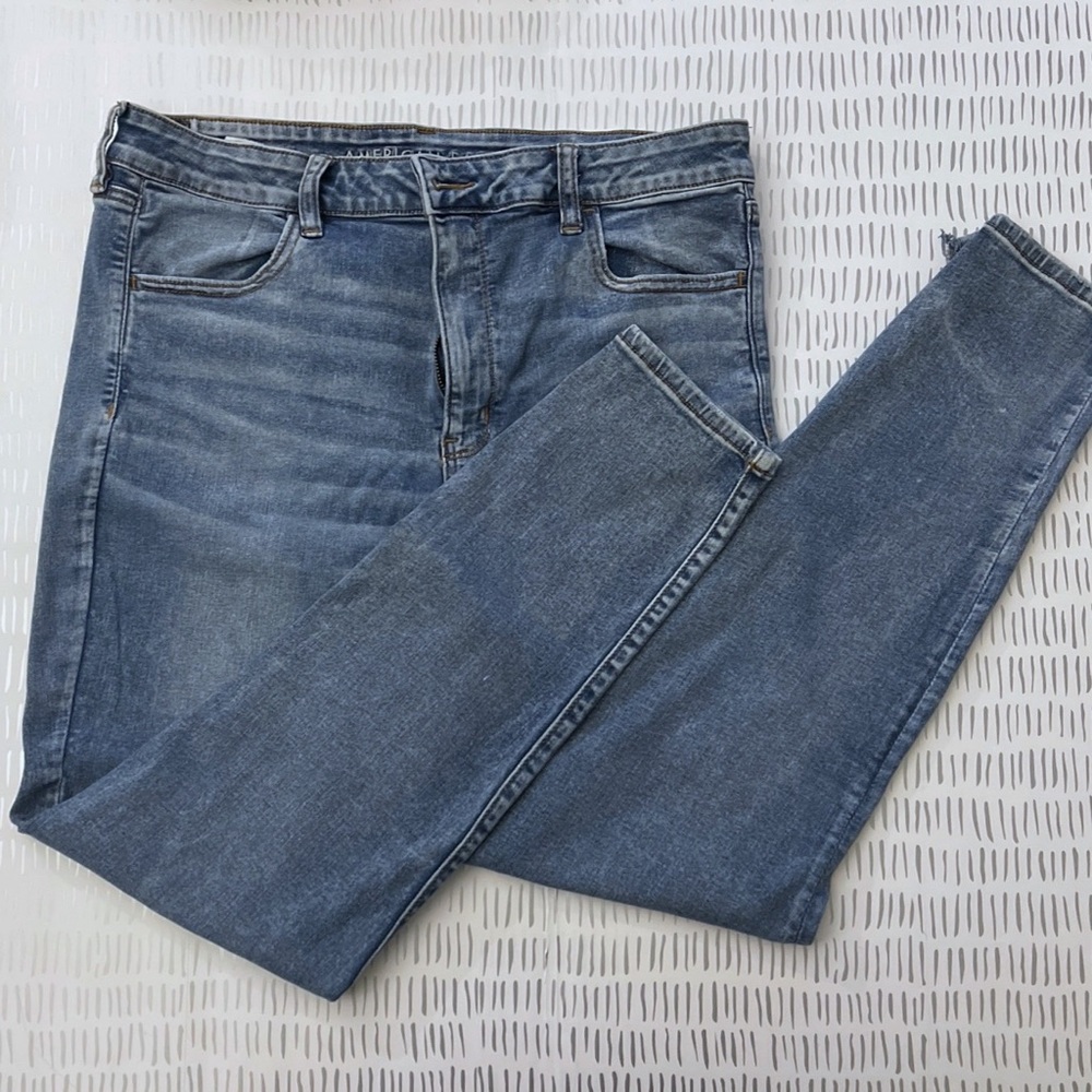 American Eagle High Rise Jegging Next Level Stretch Sz 18
